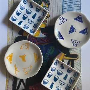 Asian Inspired Mini Decorative Plates